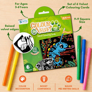 PepPlay Colour In Velvet Wild Life | The Mom Store - Coloring Book