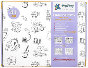 PepPlay Doodle Placemats – My First Educational Set (DIY Drawing Kit) - PP20205