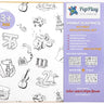 PepPlay Doodle Placemats – My First Educational Set (DIY Drawing Kit) - PP20205