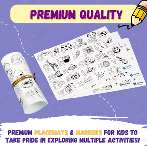 PepPlay Doodle Placemats – My First Educational Set (DIY Drawing Kit) - PP20205