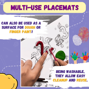 PepPlay Doodle Placemats – My First Educational Set (DIY Drawing Kit) - PP20205