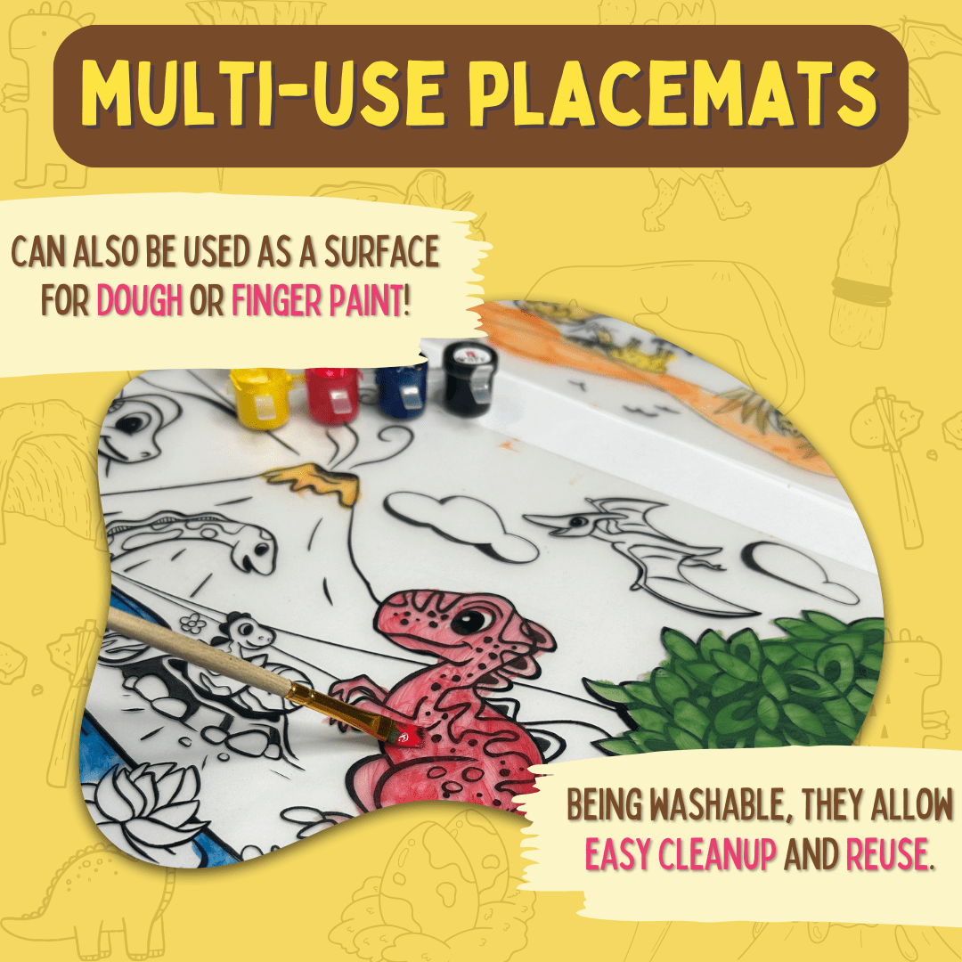 PepPlay Doodle Placemats- Prehistoric Series - PP20210