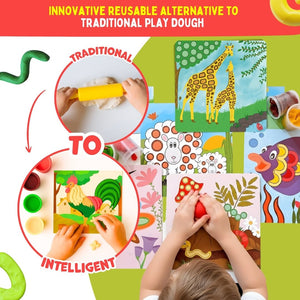 PepPlay Dough Art Kit 12 Designs Kids | The Mom Store - Play Dough Kit