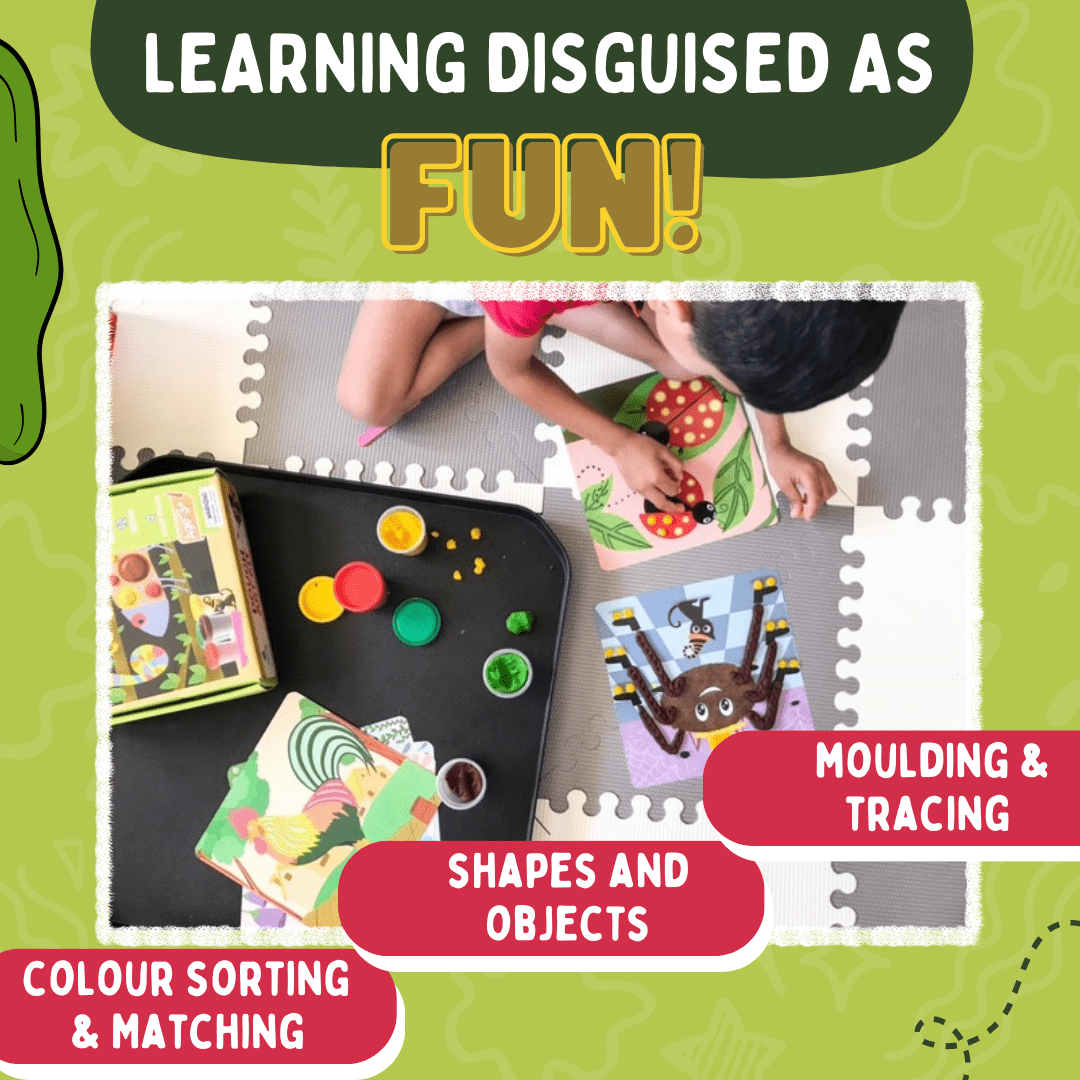 PepPlay Dough Art Kit (12 Designs with 4 Colour Doughs) - PP20701