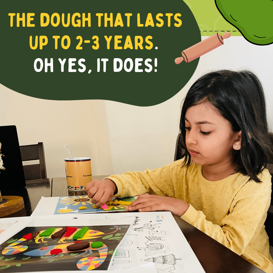 PepPlay Dough Art Kit (12 Designs with 4 Colour Doughs) - PP20701