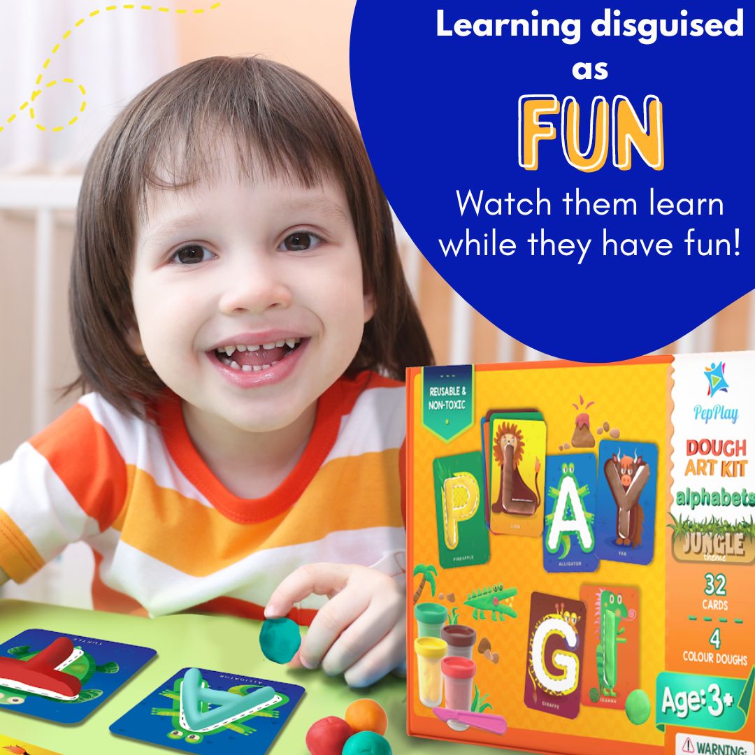 PepPlay Dough Art Kit- Alphabets Jungle Theme - PP20705