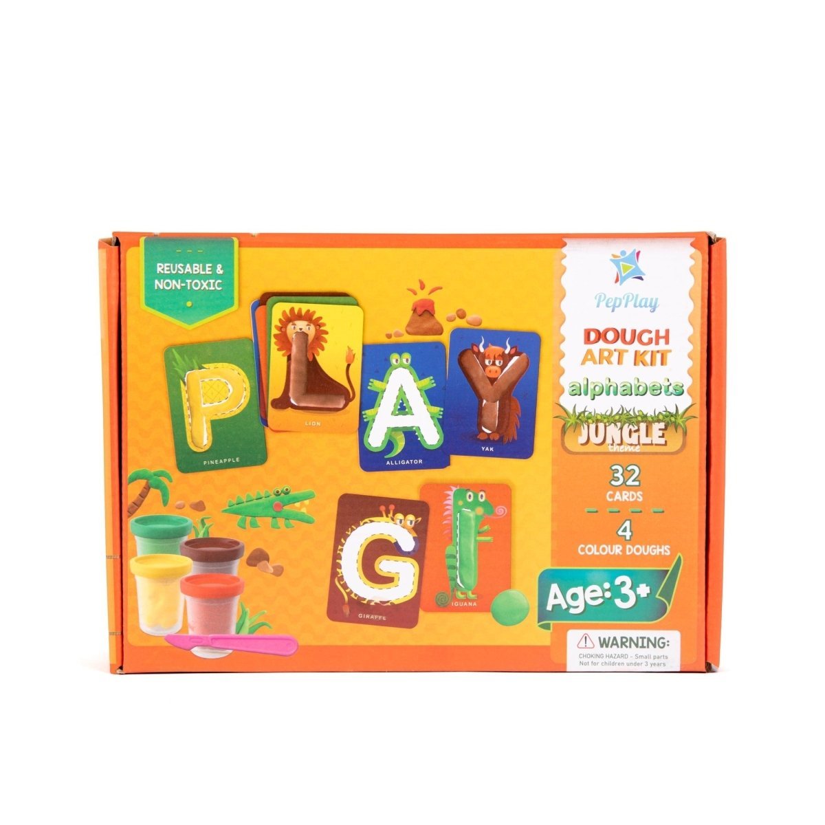 PepPlay Dough Art Kit- Alphabets Jungle Theme - PP20705