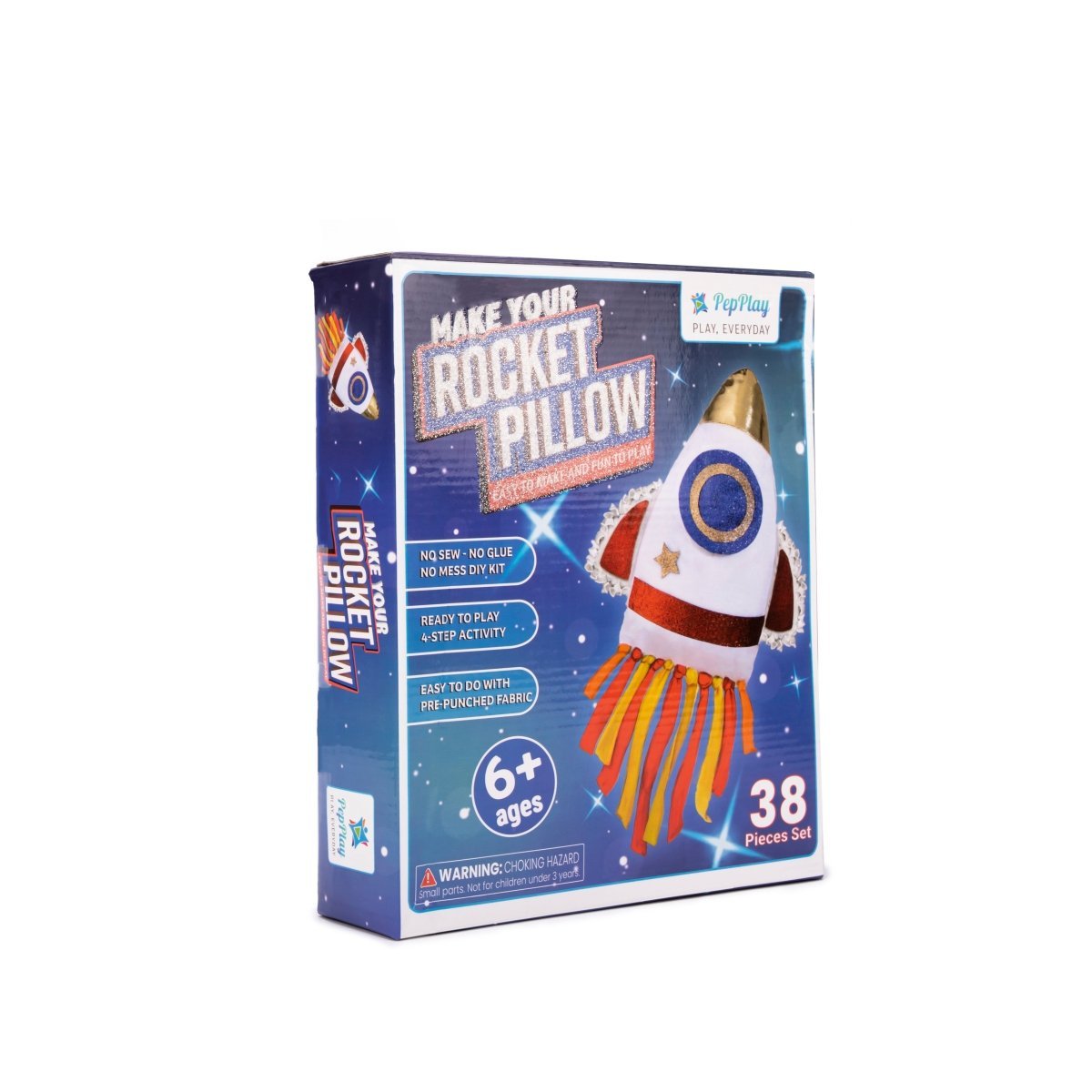 PepPlay Make your Own Rocket Pillow (DIY Easy To Make Activity Kit) - PP20707