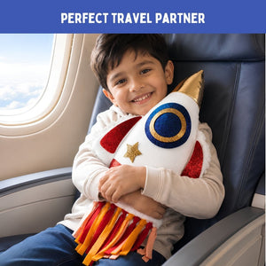 PepPlay Make Your Own Rocket Pillow DIY Kit | The Mom Store - Throw Pillow