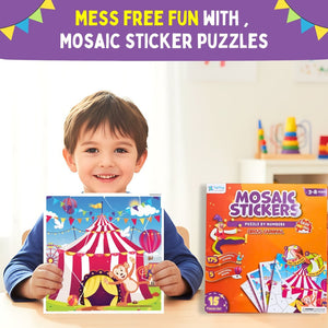 PepPlay Mosaic Sticker by Number - Circus Carnival - Toys and Games