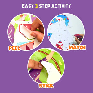PepPlay Mosaic Sticker by Number - Circus Carnival - Toys and Games