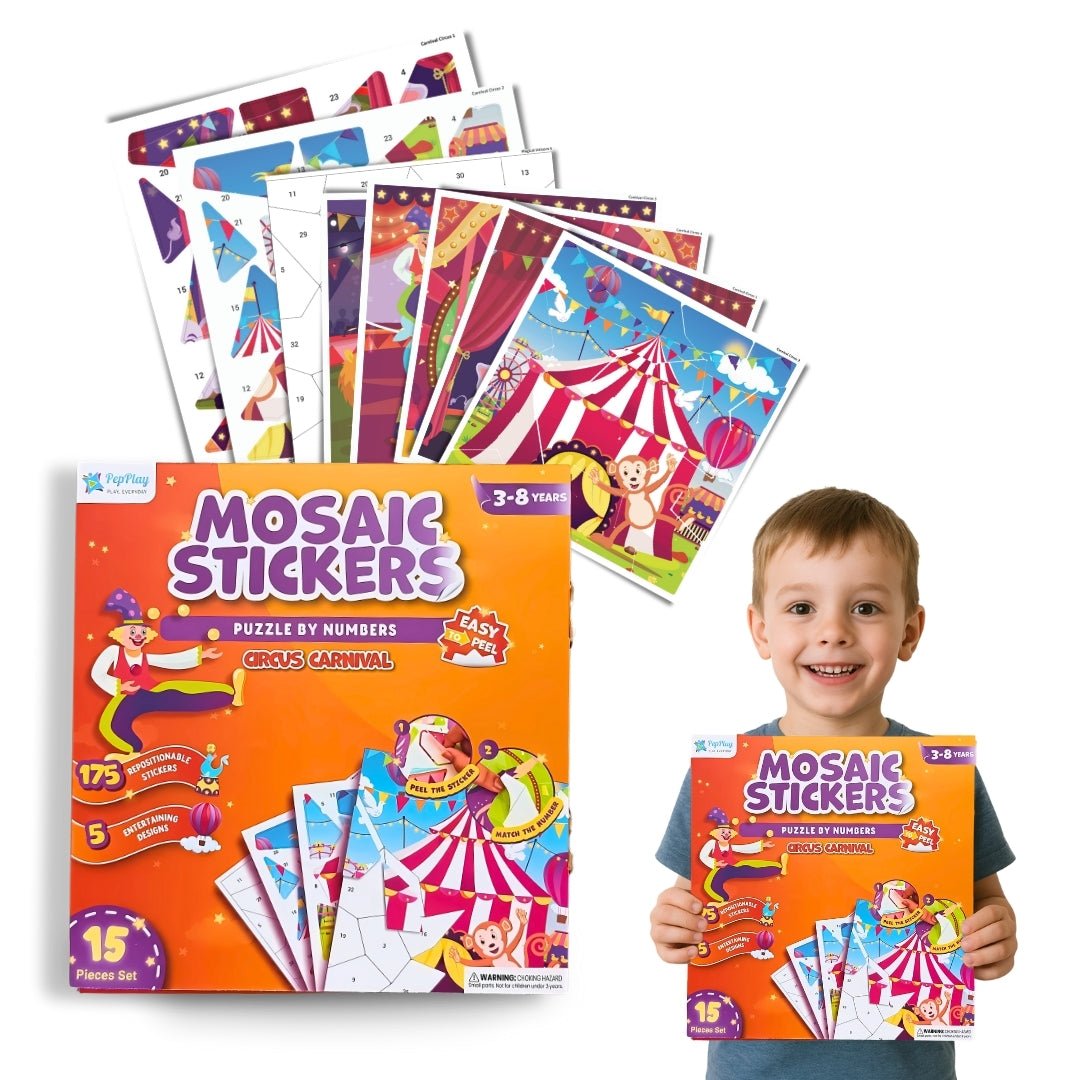 PepPlay Mosaic Sticker by Number - Circus Carnival - PP20605