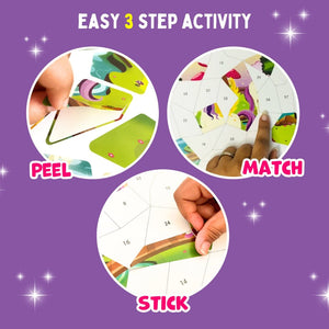 PepPlay Mosaic Sticker by Number - Magical Unicorn - Toys & Games