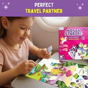 PepPlay Mosaic Sticker by Number - Magical Unicorn - Toys & Games