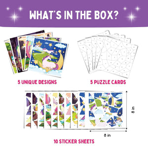 PepPlay Mosaic Sticker by Number - Magical Unicorn - Toys & Games