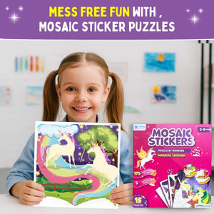 PepPlay Mosaic Sticker by Number - Magical Unicorn - Toys & Games