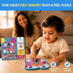 PepPlay My First Touch & Feel Puzzles - Colourful Vehicles - Puzzles