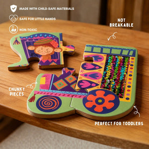 PepPlay My First Touch & Feel Puzzles - Colourful Vehicles - Puzzles