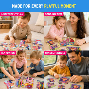 PepPlay My First Touch & Feel Puzzles - Colourful Vehicles - Puzzles