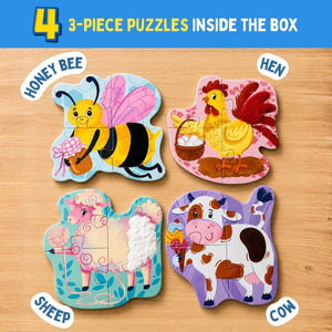 PepPlay My First Touch & Feel Puzzles - Farm Animals - Puzzles