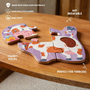 PepPlay My First Touch & Feel Puzzles - Farm Animals - Puzzles