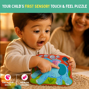 PepPlay My First Touch & Feel Puzzles - Wild Animals - Puzzles