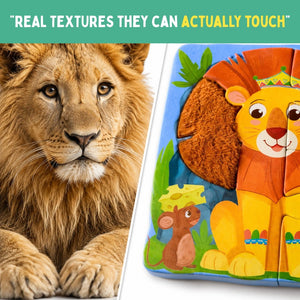 PepPlay My First Touch & Feel Puzzles - Wild Animals - Puzzles