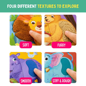 PepPlay My First Touch & Feel Puzzles - Wild Animals - Puzzles