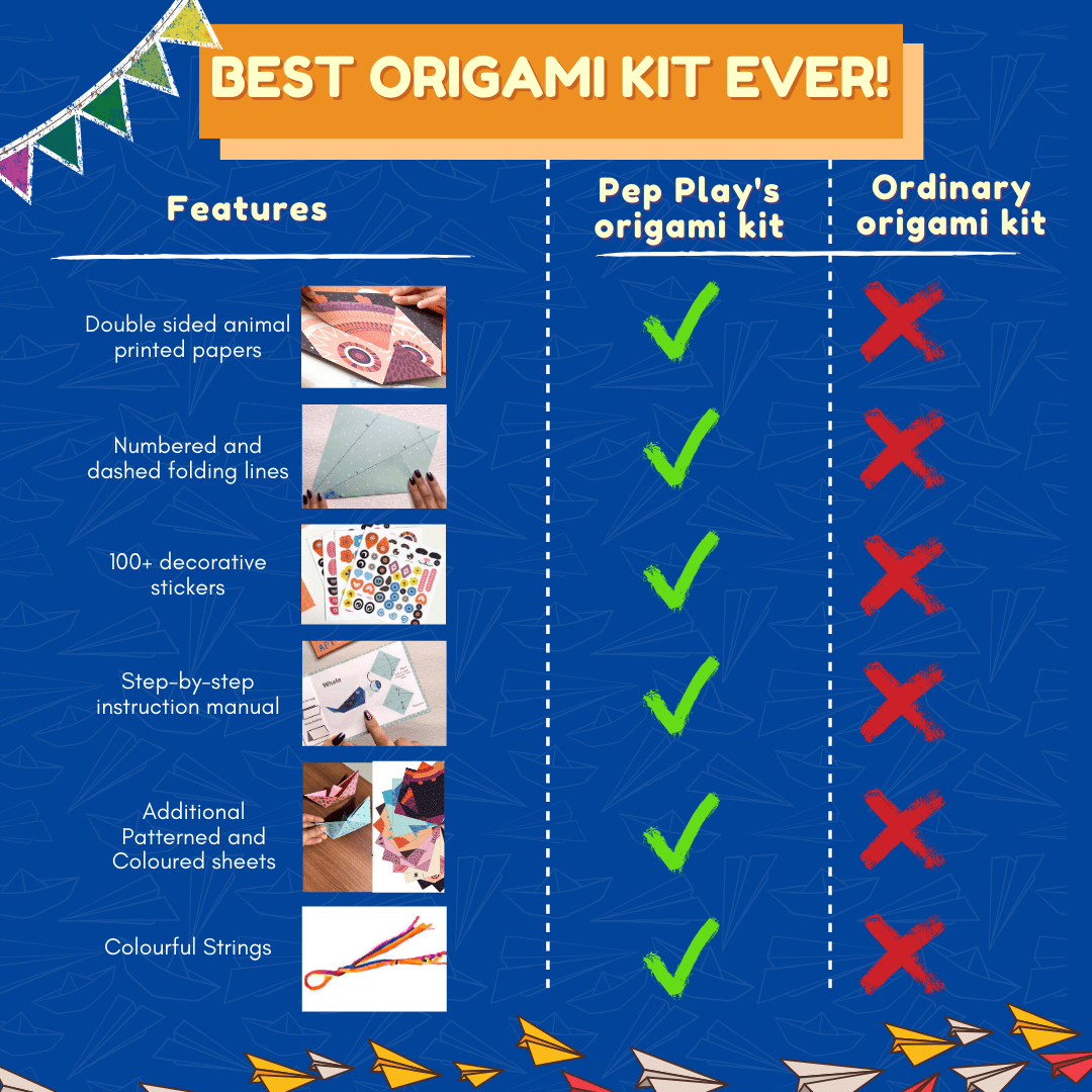PepPlay Origami Art - Animal Kingdom Theme (28 Sheets) - PP20604