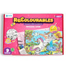 PEPPLAY RECOLOURABLES COLOUR & WIPE PLACEMATS - MAGICAL LAND - Coloring Set