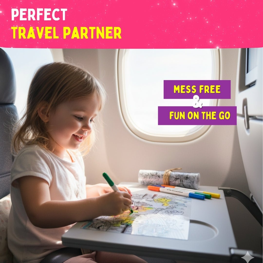 PEPPLAY RECOLOURABLES COLOUR & WIPE PLACEMATS - MAGICAL LAND - Drawing, Painting & Colouring