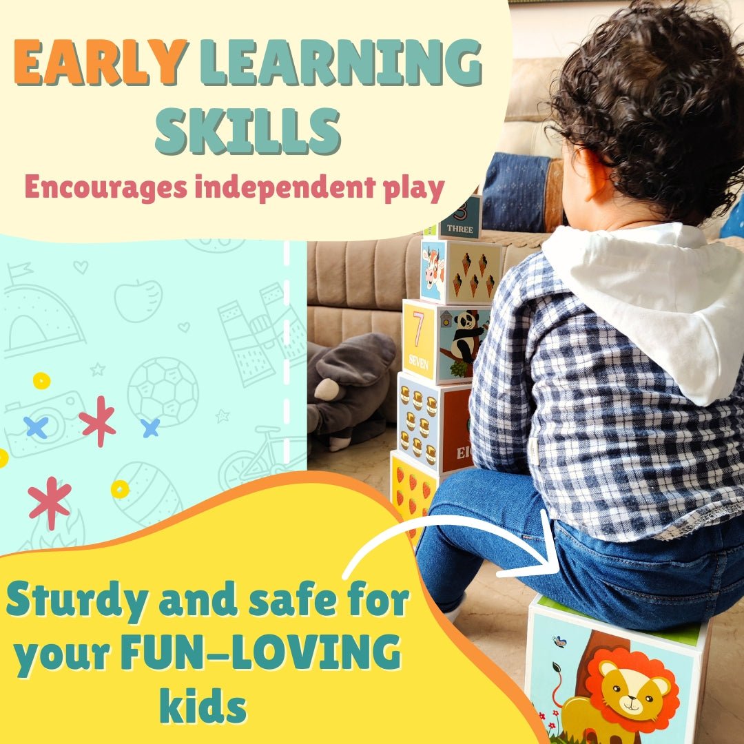 PepPlay Stacking and Nesting Cubes (Educational Brain Activity Toy) - PP20702