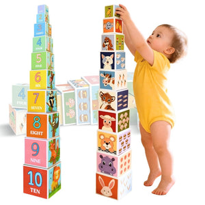 PepPlay Stacking and Nesting Cubes (Educational Brain Activity Toy) - Stacker