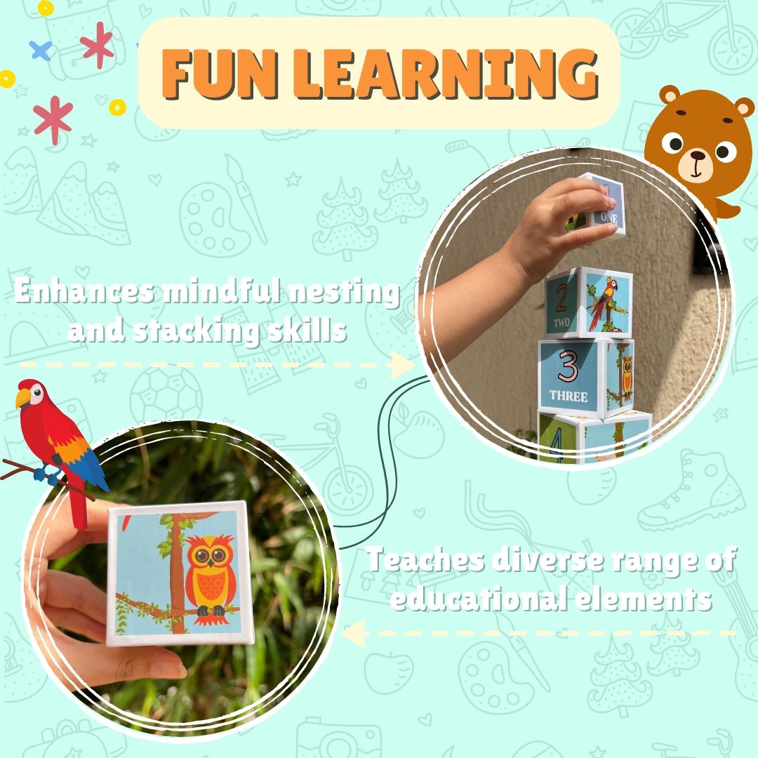 PepPlay Stacking and Nesting Cubes (Educational Brain Activity Toy) - PP20702