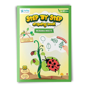 PepPlay Step by Step Drawing Book - Incredible Insects Theme - Coloring Book