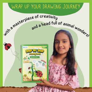 PepPlay Step by Step Drawing Book - Incredible Insects Theme - Coloring Book