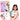 PepPlay Unicorn Pillow DIY Kit 43 Pieces | The Mom Store - Throw Pillow