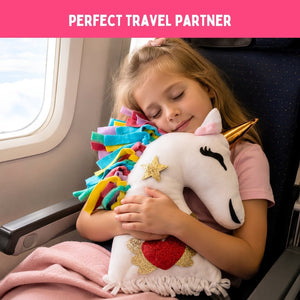 PepPlay Unicorn Pillow DIY Kit 43 Pieces | The Mom Store - Throw Pillow