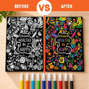PepPlay Velvet Colouring Canvas Set of 2 - Toys & Games