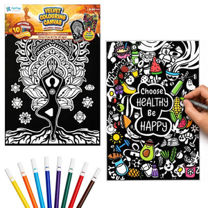 PepPlay Velvet Colouring Canvas Set of 2 - Toys & Games