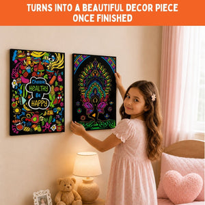 PepPlay Velvet Colouring Canvas Set of 2 - Toys & Games