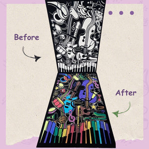 Pepplay Velvet Colouring Card Canvas - Melodies Of Music - PP20105