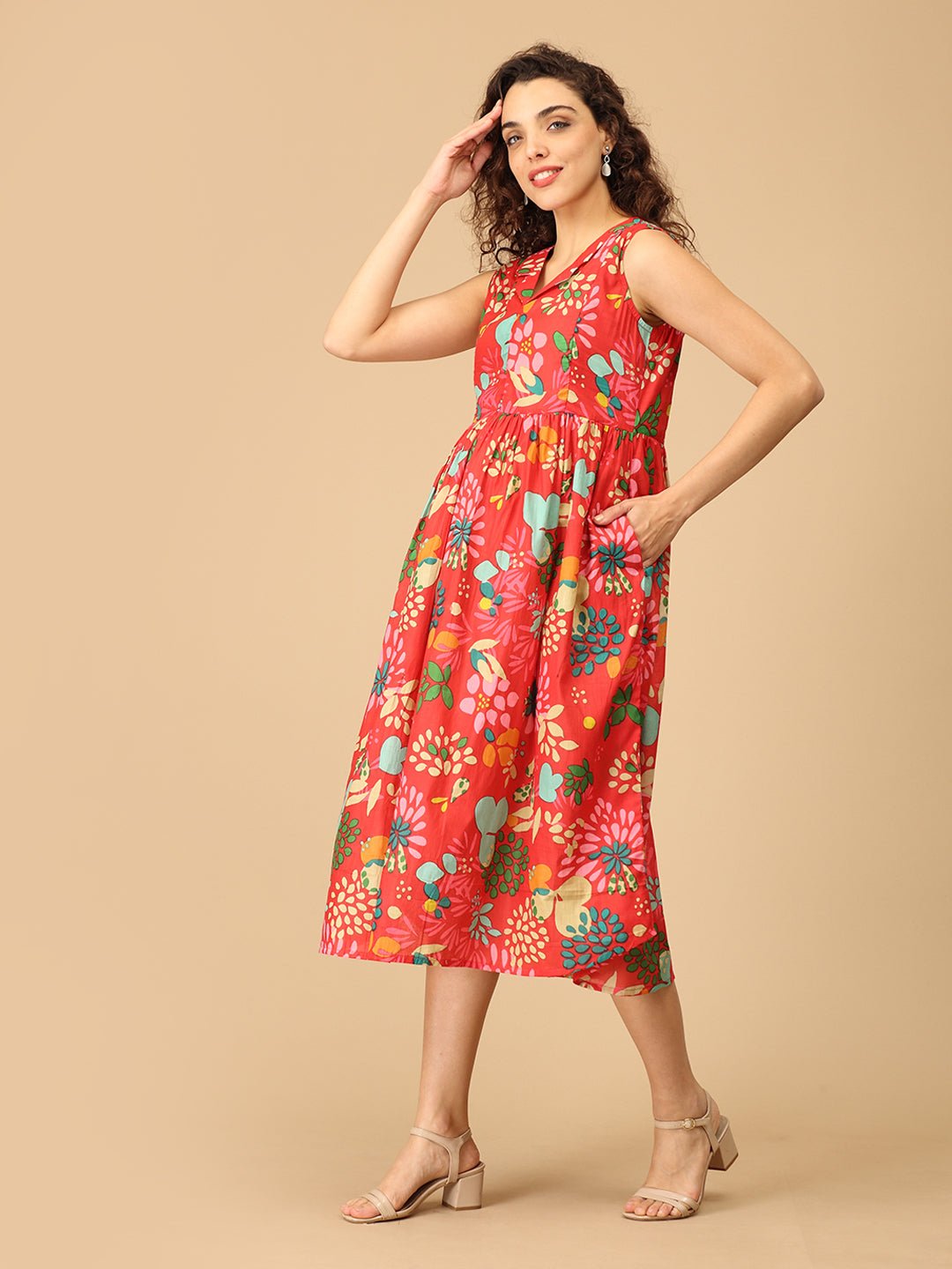 Petal Pop Maternity and Nursing Dress - DRS - SK - PTLPR - S