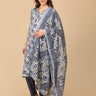 Phool On Navy Maternity and Nursing Kurta Set With Dupatta - MEW - SK - PHLNV - S