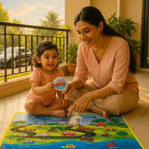 PiK A BOO 5 - Senses Cloth Activity Mat – Explore & Learn - 1612017422