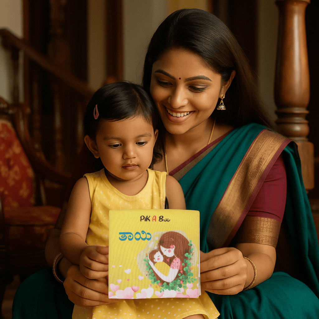 Pik A Boo Amma Kannada Cloth Book – Early Learning Through Fun Rhymes - pab015112