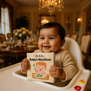 Pik A Boo Baby Mealtime Cloth Books | Fun Feeding Adventures - pab015216