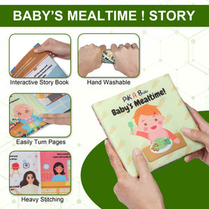 Pik A Boo Baby Mealtime Cloth Books | Fun Feeding Adventures - Cloth Book