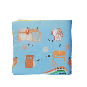 Pik A Boo Baby’s Cloth Book – Interactive Flap & Crinkle Pages for Infants - pab016019