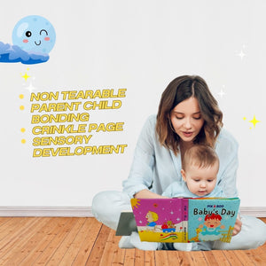 Pik A Boo Baby’s Day Cloth Book – Learn Daily Activities with Fun & Play - pab015215